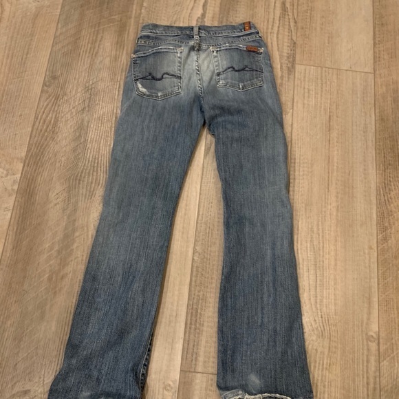 7 for All Mankind Bootcut distressed jeans 27 - Picture 6 of 10